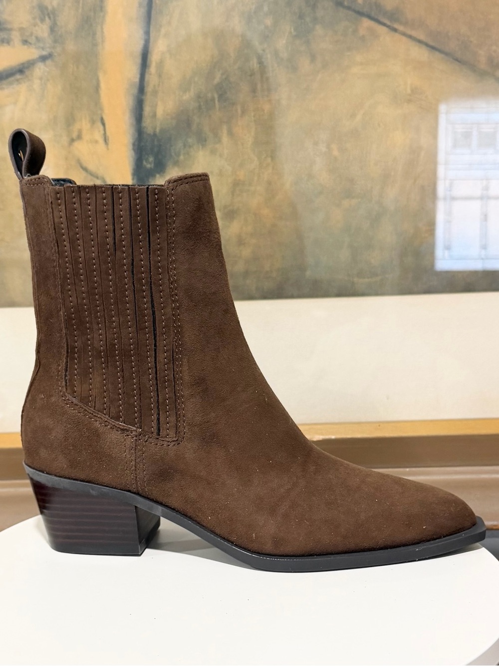 🌹STUART WEITZMAN🌹 Brown Suede Heeled Booties Size: 6
